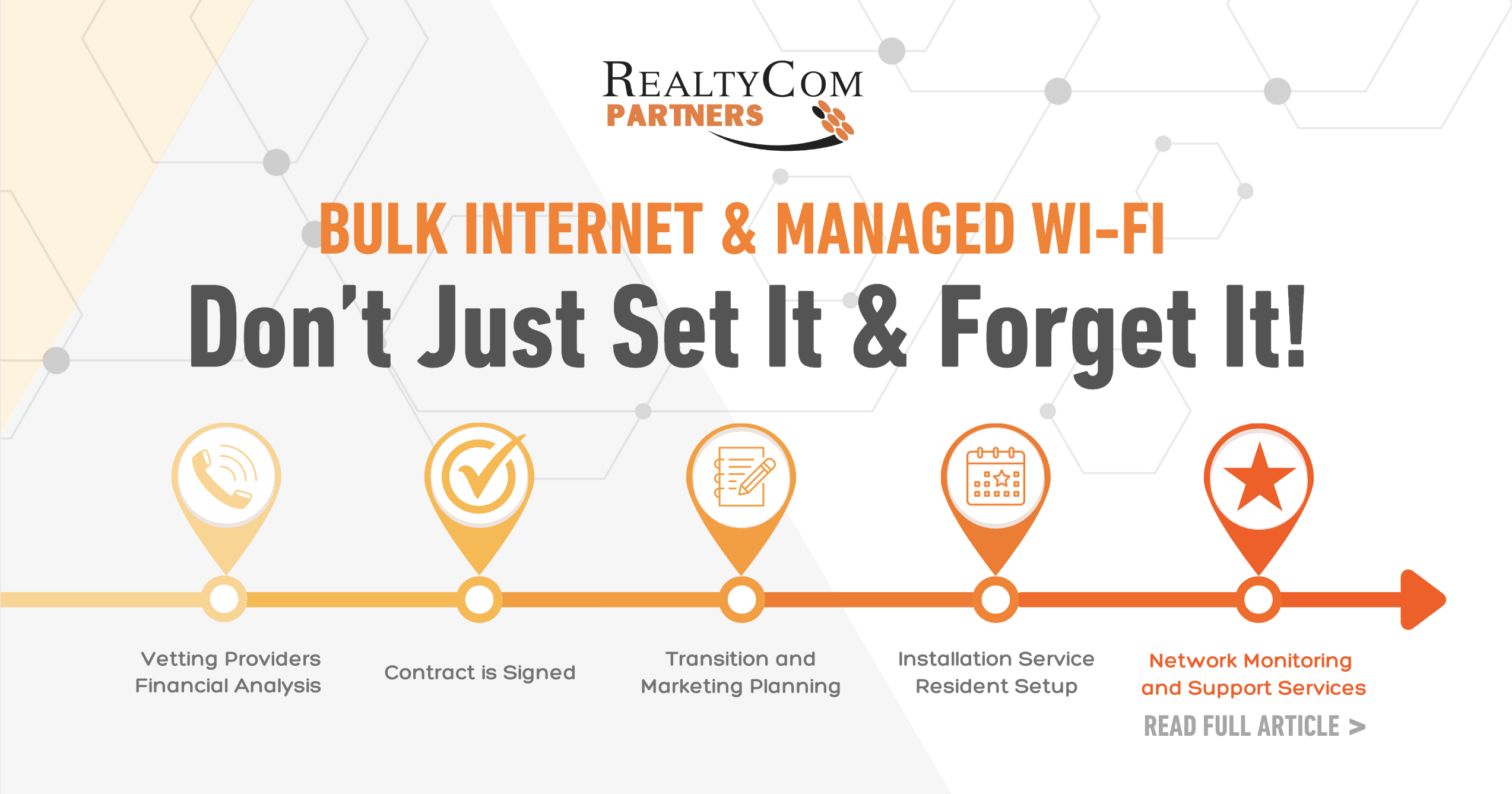 Bulk Internet and Managed Wi-Fi…Don't Just Set It and Forget It!